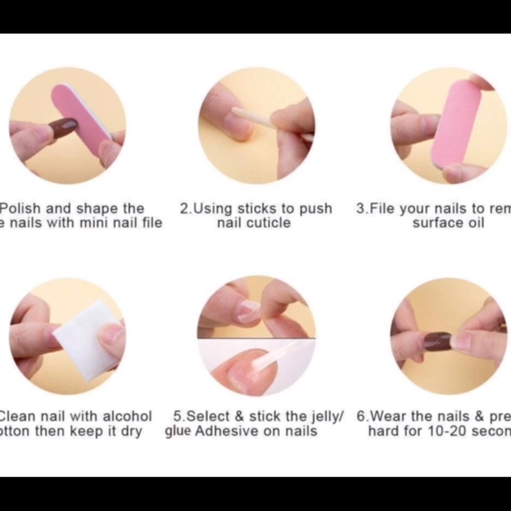 Press on Nails Custom handmade acrylic/gel full crystal - Picture 8 of 11